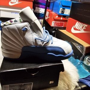 Jordan 12 Retro with Blue and White Accents